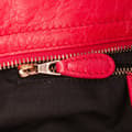 Miniatyrbild 6 av 10: Pre-owned Balenciaga Lambskin Motocross City Giant 12 Satchel Red