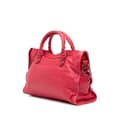 Miniatyrbild 2 av 10: Pre-owned Balenciaga Lambskin Motocross City Giant 12 Satchel Red