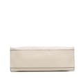 Miniatyrbild 3 av 10: Pre-owned Gucci Medium Calfskin Bamboo Daily Shopper Satchel White