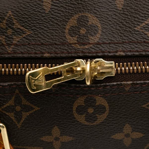 Pre-owned Louis Vuitton Monogram Speedy Bandouliere 30 Brown