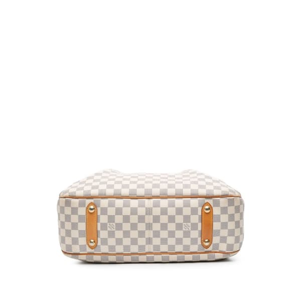 Pre-owned Louis Vuitton Damier Azur Siracusa GM White