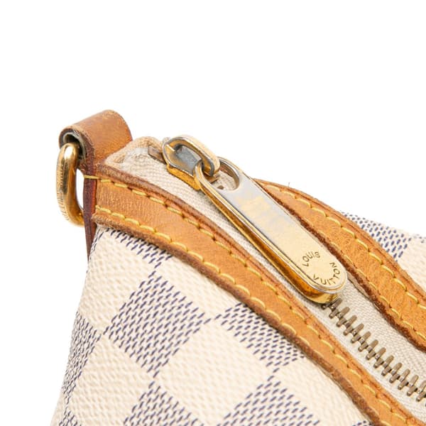 Pre-owned Louis Vuitton Damier Azur Siracusa GM White