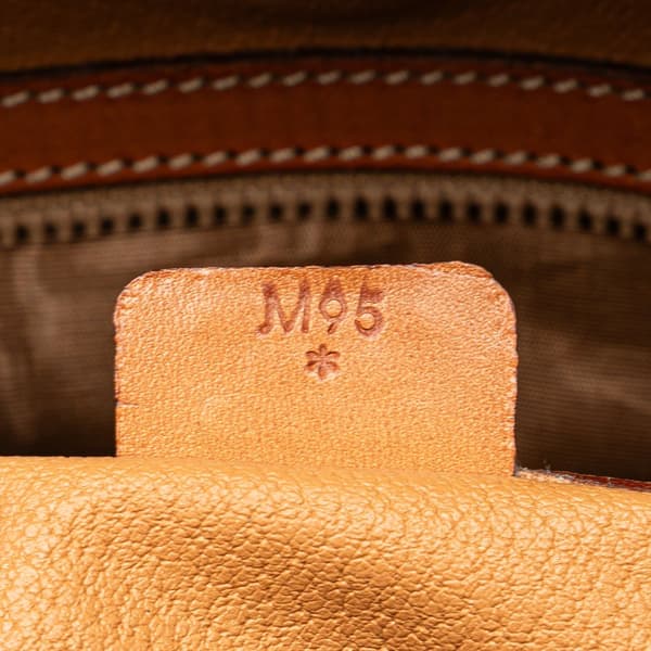 Pre-owned Celine Macadam Coated Canvas Handbag Brown