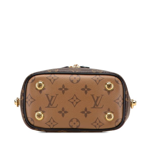 Pre-owned Louis Vuitton Monogram Reverse Vanity PM Brown