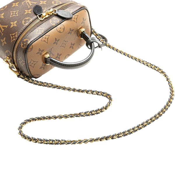 Pre-owned Louis Vuitton Monogram Reverse Vanity PM Brown