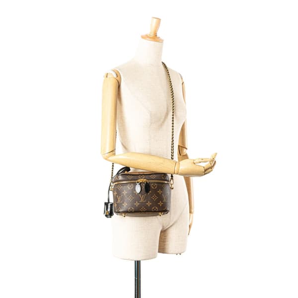Pre-owned Louis Vuitton Monogram Reverse Vanity PM Brown