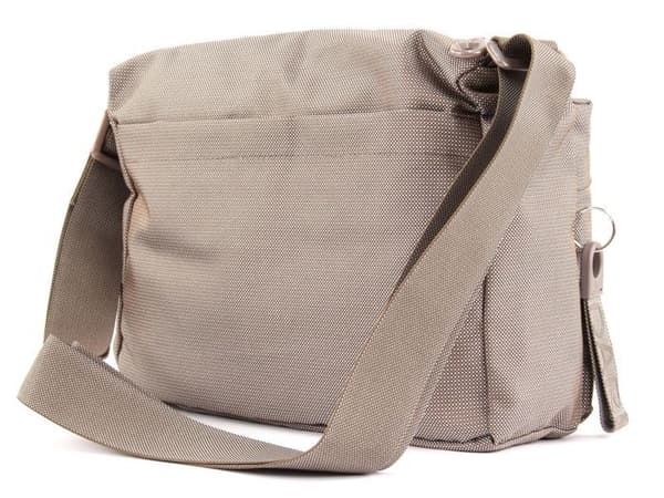 Axelväska - MANDARINA DUCK - MD20 Crossover Zip M - Beige - 29x25x10 cm - Dragkedja