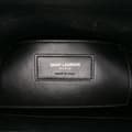 Miniatyrbillede 5 af 10: Pre-owned Saint Laurent Medium Monogram Chevron Sheepskin College Bag Black