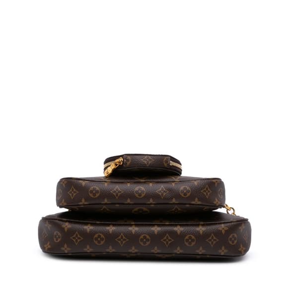 Pre-owned Louis Vuitton Monogram Multi Pochette Accessoires Brown