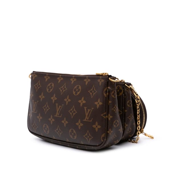 Pre-owned Louis Vuitton Monogram Multi Pochette Accessoires Brown