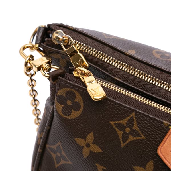 Pre-owned Louis Vuitton Monogram Multi Pochette Accessoires Brown