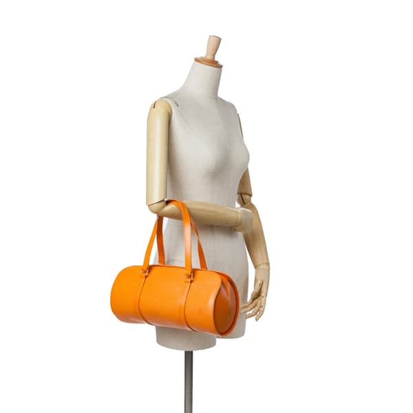 Pre-owned Louis Vuitton Epi Soufflot Orange