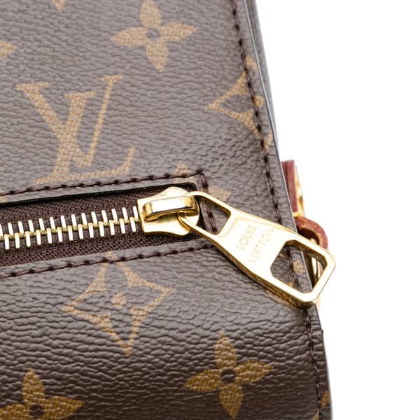 Pre-owned Louis Vuitton Monogram Pochette Metis Brown