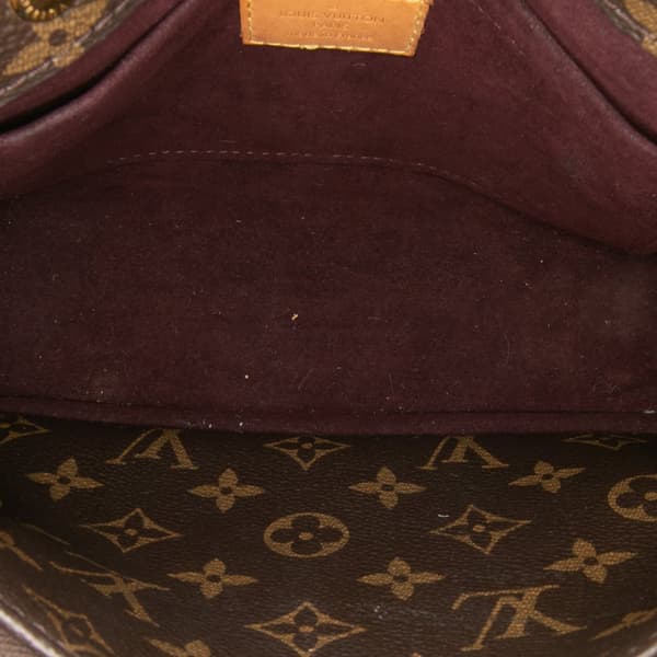 Pre-owned Louis Vuitton Monogram Montaigne BB Brown