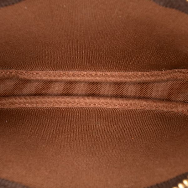 Pre-owned Louis Vuitton Monogram Mini Pochette Accessoires Brown