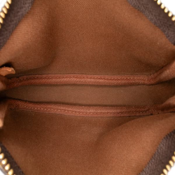 Pre-owned Louis Vuitton Monogram Mini Pochette Accessoires Brown