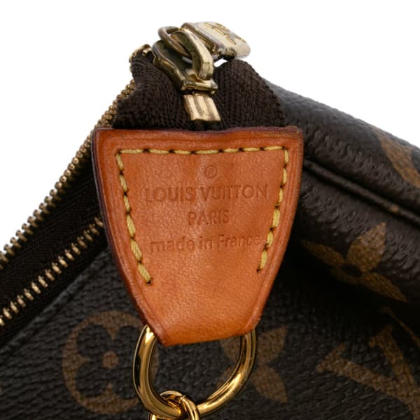 Pre-owned Louis Vuitton Monogram Mini Pochette Accessoires Brown