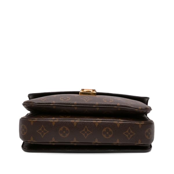 Pre-owned Louis Vuitton Monogram Pochette Metis Brown
