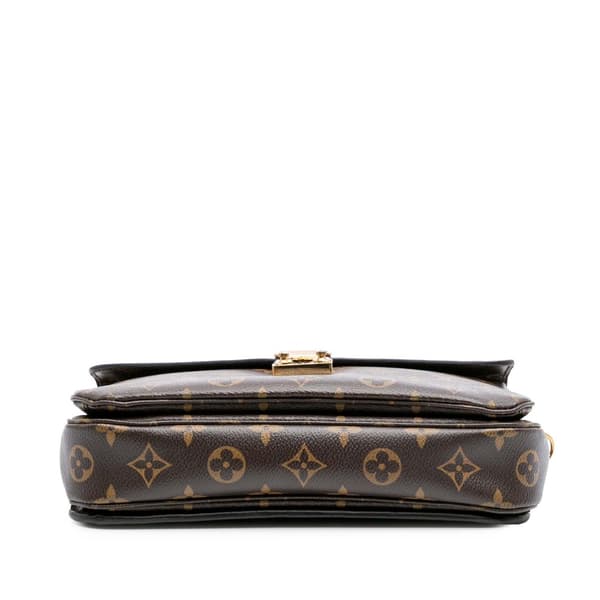Pre-owned Louis Vuitton Monogram Pochette Metis Brown