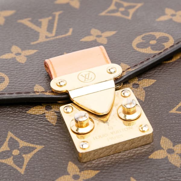 Pre-owned Louis Vuitton Monogram Pochette Metis Brown
