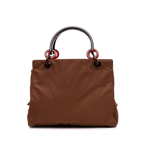 Pre-owned Prada Tessuto Mare Handbag Brown