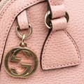 Miniatyrbild 6 av 9: Pre-owned Gucci Mini Leather GG Charm Dome Satchel Pink