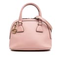 Miniatyrbild 1 av 9: Pre-owned Gucci Mini Leather GG Charm Dome Satchel Pink