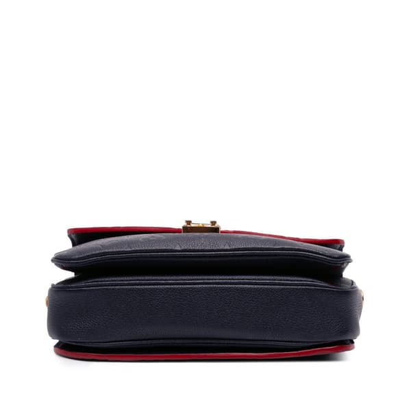 Pre-owned Louis Vuitton Monogram Empreinte Pochette Metis Blue