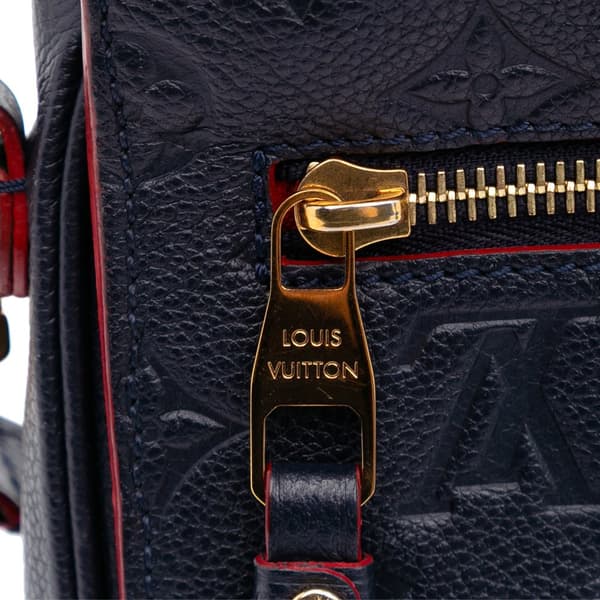 Pre-owned Louis Vuitton Monogram Empreinte Pochette Metis Blue