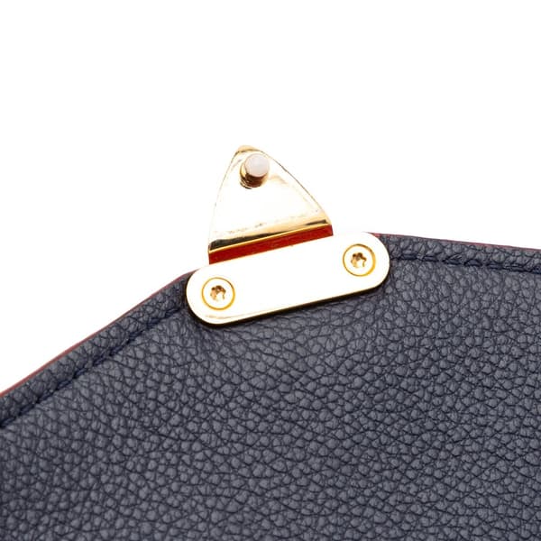 Pre-owned Louis Vuitton Monogram Empreinte Pochette Metis Blue