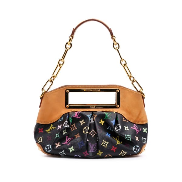 Pre-owned Louis Vuitton Monogram Multicolore Judy PM Black