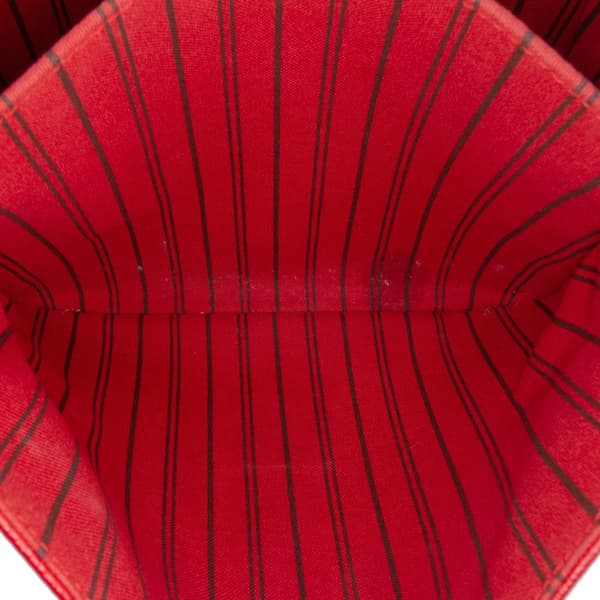 Pre-owned Louis Vuitton Monogram Empreinte Pochette Metis Red