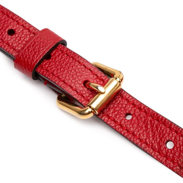 Pre-owned Louis Vuitton Monogram Empreinte Pochette Metis Red