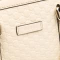 Miniatyrbild 8 av 10: Pre-owned Gucci Mini Microguccissima Dome Satchel White