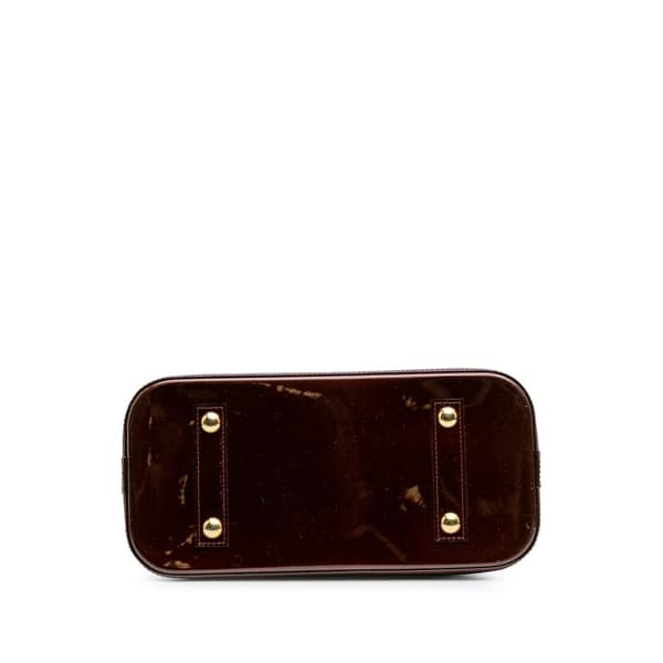 Pre-owned Louis Vuitton Monogram Vernis Alma PM Red