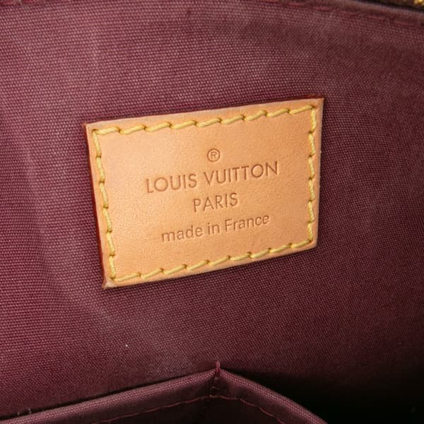 Pre-owned Louis Vuitton Monogram Vernis Alma PM Red