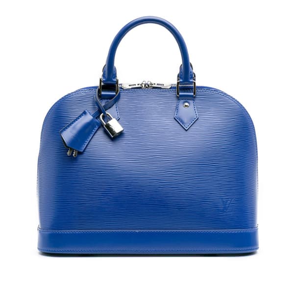 Pre-owned Louis Vuitton Epi Alma PM Blue