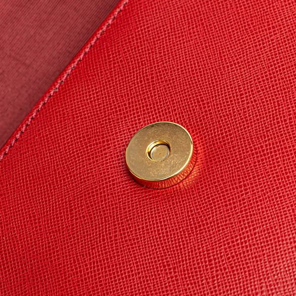 Pre-owned Burberry Leather Handbag Red