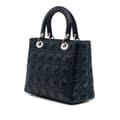 Pikkukuva 2 / 10: Pre-owned Dior Limited Edition Medium Lambskin Cannage Lady Dior Blue