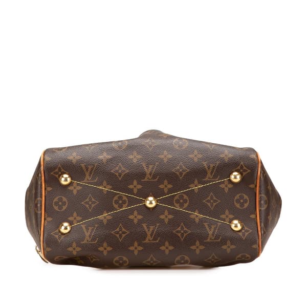 Pre-owned Louis Vuitton Monogram Tivoli PM Brown