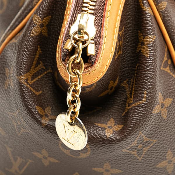 Pre-owned Louis Vuitton Monogram Tivoli PM Brown