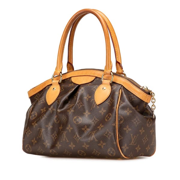 Pre-owned Louis Vuitton Monogram Tivoli PM Brown