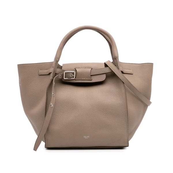 Pre-owned Celine Small Grained Calfskin Big Bag Brown