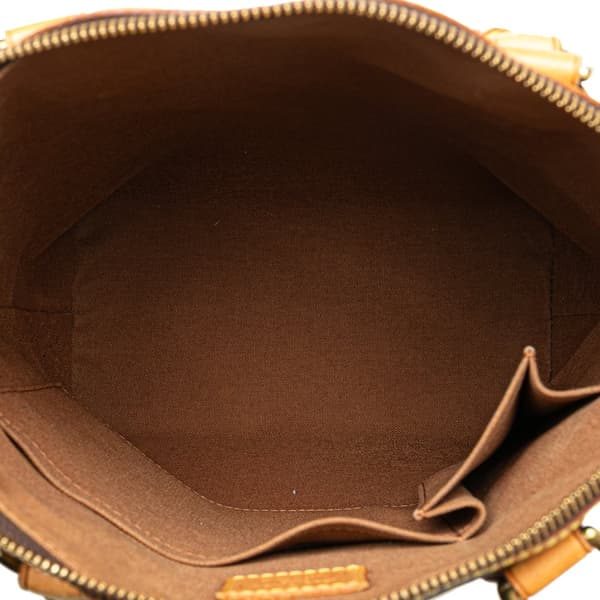 Pre-owned Louis Vuitton Monogram Lockit PM Brown