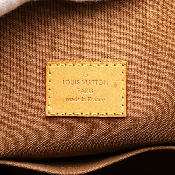 Pre-owned Louis Vuitton Monogram Lockit PM Brown
