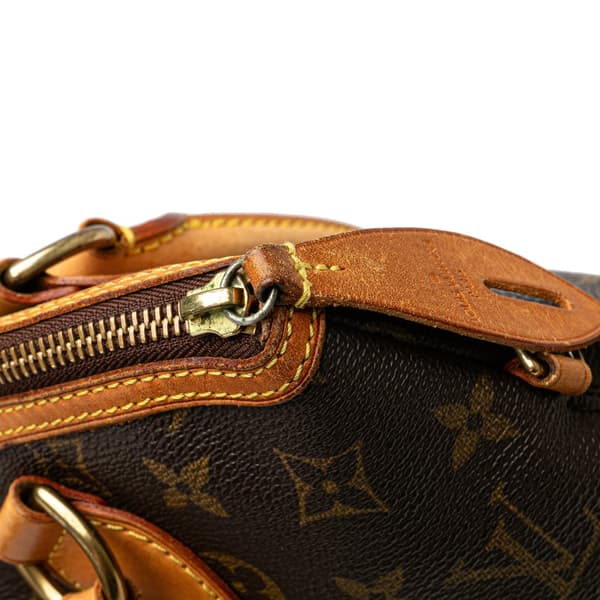 Pre-owned Louis Vuitton Monogram Lockit PM Brown
