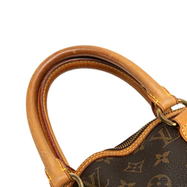 Pre-owned Louis Vuitton Monogram Lockit PM Brown