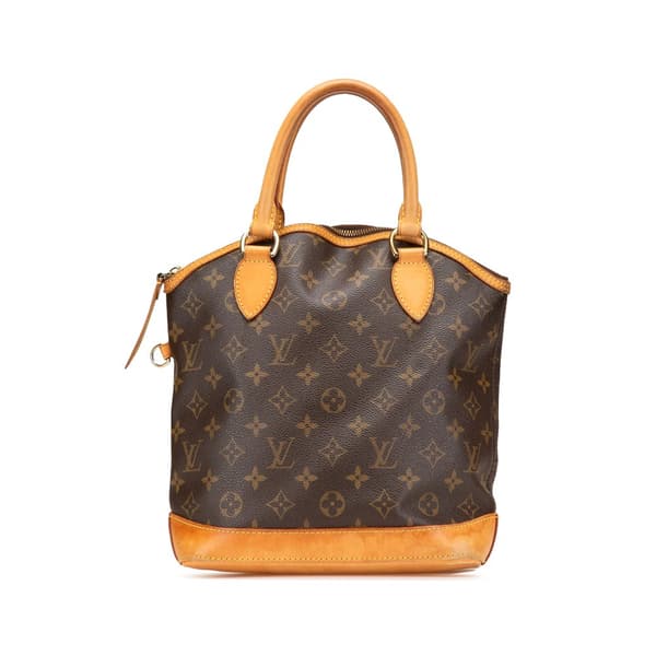Pre-owned Louis Vuitton Monogram Lockit PM Brown