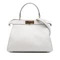 Pikkukuva 1 / 10: Pre-owned Fendi Medium Leather Peekaboo ISeeU Satchel White