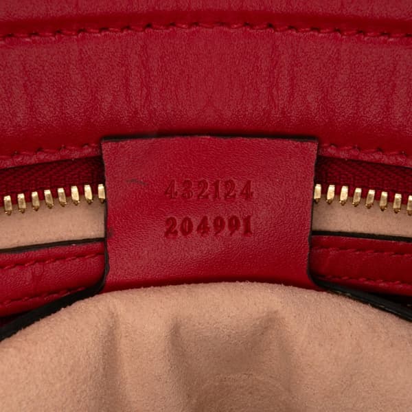 Pre-owned Gucci Small Guccissima Convertible Tote Red
